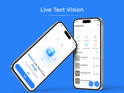 Live Text Vision app design ui ux