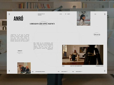 anro agency branding creative design design design web typography ui