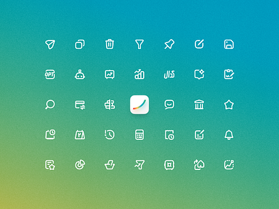 Easy Trader’s Custom Icon Family clean customicons easy trader icon icon design icondesign iconfamily icons iconset inspiration interfacedesign user interface visual identity visualdesign