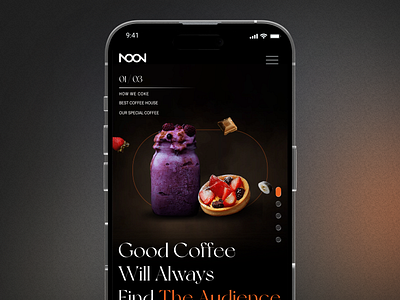 Noon Cafe Ui Design application branding graphic design mobile ui uikit web