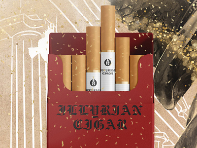 Visual Concept for Illyrian Cigar Poster branding graphic design logo