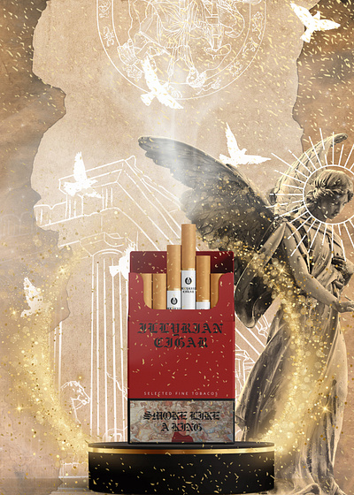 Visual Concept for Illyrian Cigar Poster branding graphic design logo