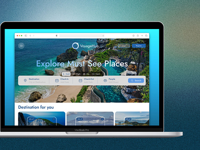 Travel Service Website - VoyageHub travel service ui uiux website