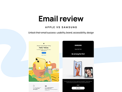 Email review Apple vs. Samsung apple branding design email email builder email campaign email design email marketing email newsletter email templates html email landing page newsletter samsung stripo email ui ux web design