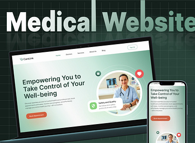 CareLink: Modern Healthcare Web Design for Seamless Patient Care healthcare healthcare website medical landing page medical website responsive website saas website ui website