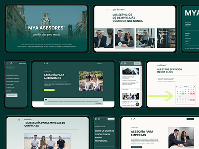 MYA Asesores – Website design figma web design wordpress