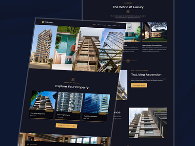 Website for Real Estate Business figma landing page modern design property property listing real estate realtor ui ux website