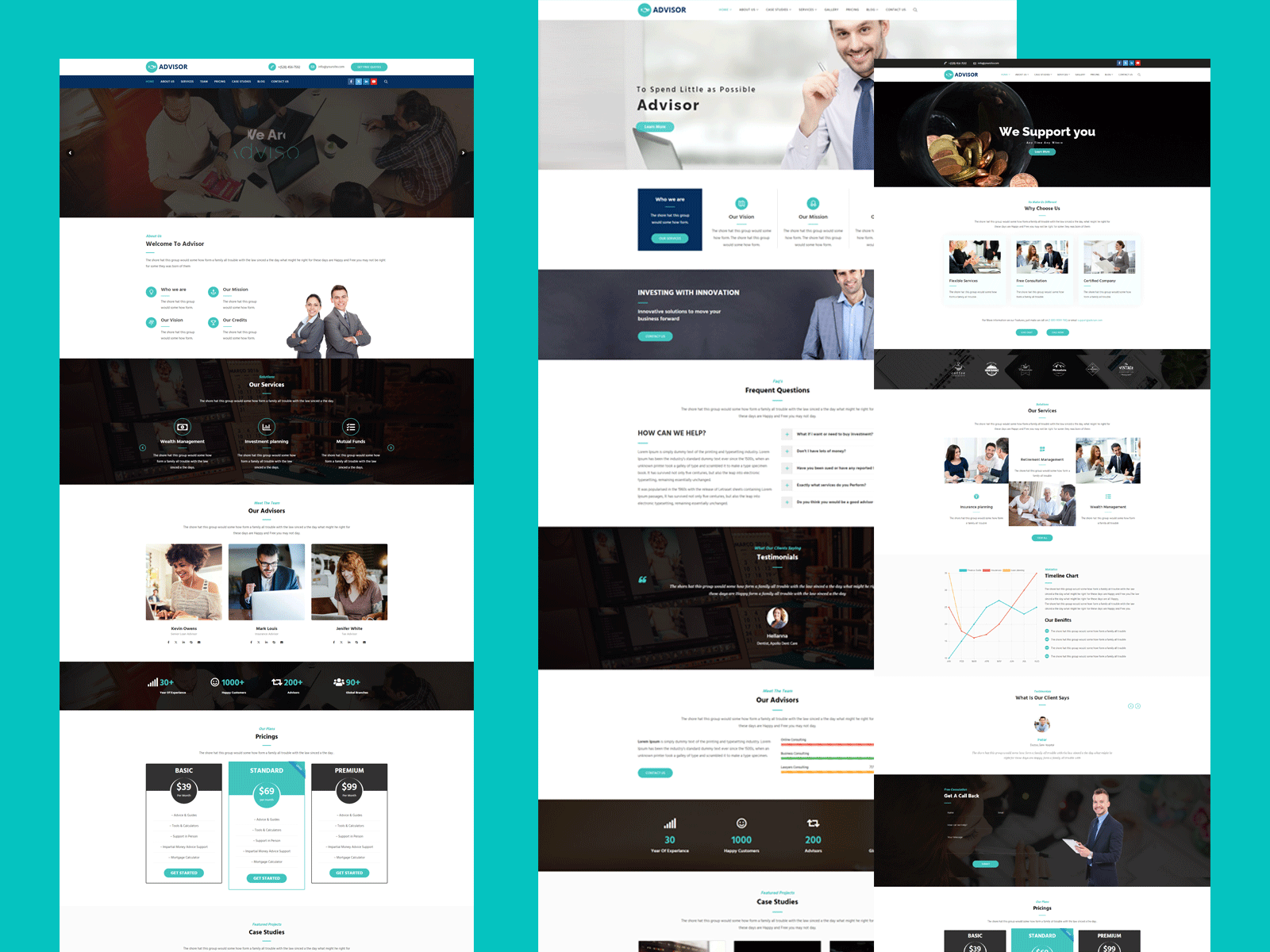 Advisor - Startup Business & Digital Marketing WordPress Theme💼 advisor consultancy digital marketing drag drop builder wordpress theme