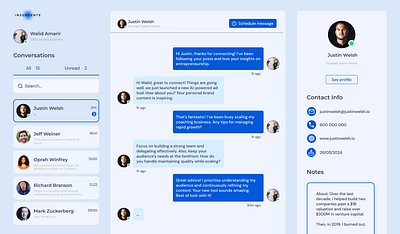 LinkedIn chat design chat design figma linkedin ui