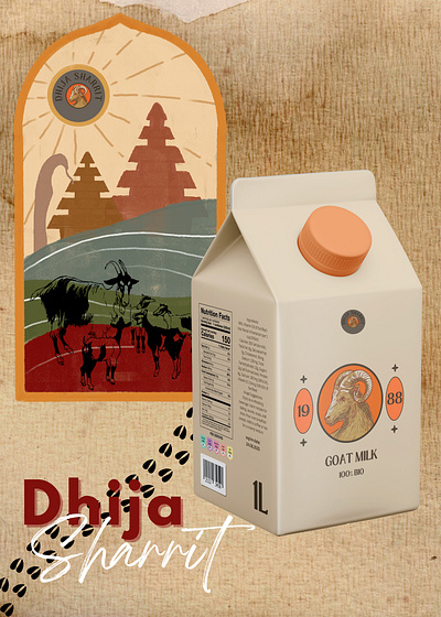 Dhija Sharrit Brand Identity branding illustration logo packaging design