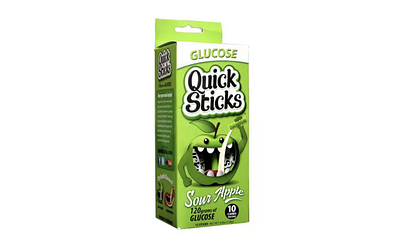 Quick Sticks Packaging Design branding design glucose logo mascot packaging quick sticks