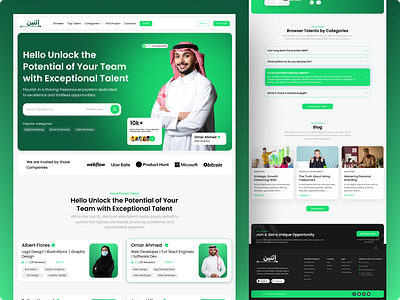 Freelance Marketplace Web Design design landing page ui uiux ux web web design