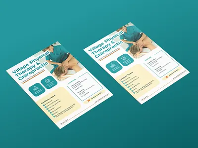 Flyer Design for Physical Therapy & Chiropractic Clinic design flyer graphic design leaflet