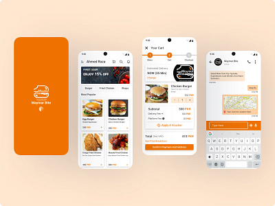 Maymar Bite: A Seamless Blend of Design & Functionality android app app design branding design illustration logo material design mobile design ui