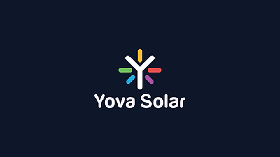 Logo Animation - Yova Solar animation graphic designer logoanimation solar sunrays