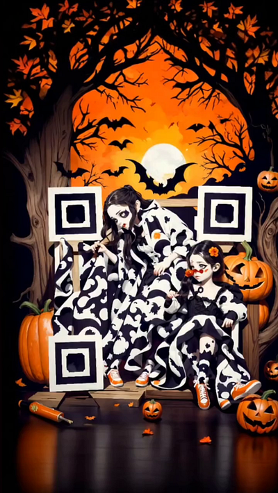 QR codes Halloween art qr code halloween qr code qr codehalloween