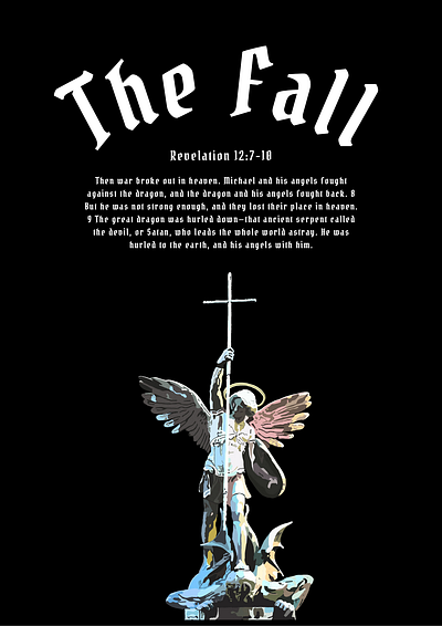 The Fall angel archangel michael design revelation the fall