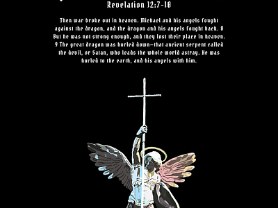 The Fall angel archangel michael design revelation the fall