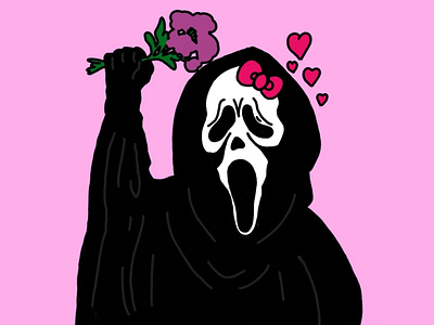 Ghostface Cutie cute flowers ghost face ghostface scream