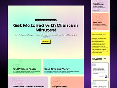 Landing Page for AI Chatbot design graphic design landing page lp web design webdesign
