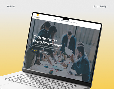Nascense | Cybersecurity Website app design cybersecurity interaction design responsive design uiux design user interface web design wireframing yellow design