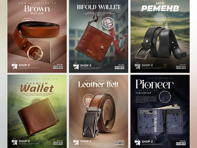 Timeless Accessories for Men Product Design belt social media post men wallet menaccessories product design product manipulation social media post design wallet post design wallet poster design