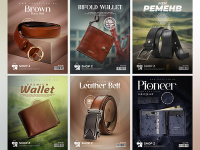 Timeless Accessories for Men Product Design belt social media post men wallet menaccessories product design product manipulation social media post design wallet post design wallet poster design