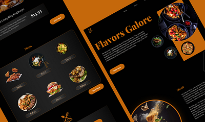 A Fine Dining Website Design landing page restaurant ui ux design