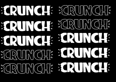 CRUNCH brand identity branding design designing food graphic design graphic designer social media ui web design