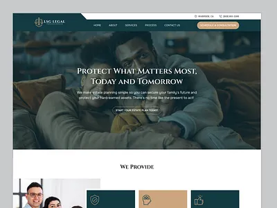 Legal Firm Website branding cameo color cyprus color estate planning figma illustration landing page legal firm website ui ui ux design web design