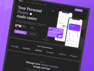 Finance Made Easier website design . branding design financetips financial success financialfreedom graphic design typography ui ux