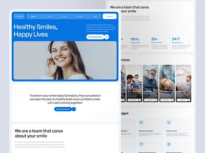 TeethVista | Dental Clinic dental dental website design medical typography ui ux