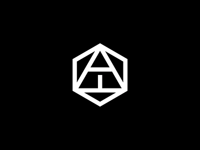 T Hexagon Logo Mark black branding bw design designer freelance freelancer geometric graphic design hexagon icon logo mark minimal t vector