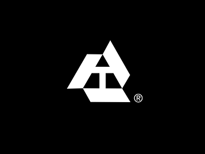 T Triangle Logo Mark brand branding bw design designer dynamic fitness freelance geometric graphic design icon logo mark minimali polygon symbol t trainer triangle vector