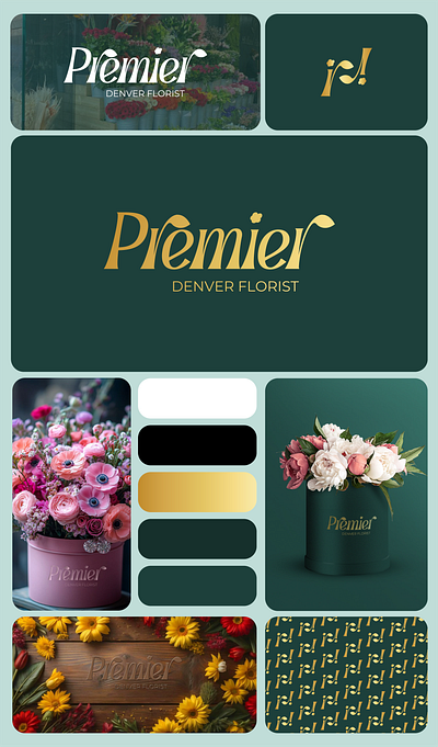 Fresh Branding for Premier Denver Florist! 🌸 adobe branding florist freelancing graphic design graphics illustrator logo photoshop premierdenvertf