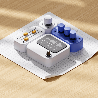 3D Controllers - Concept 3d 3d concept cinema 4d illustration minimal modern 3d motion graphics ui ux