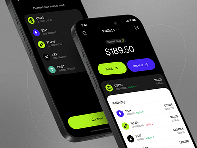 USDO Mobile App Design app cuberto decentralized experience investment mobile networks transaction ui design ux design wallet