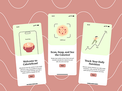 Food Calorie Scanner App Design app app design food ios app mobile scanner ui ui design ux ux design