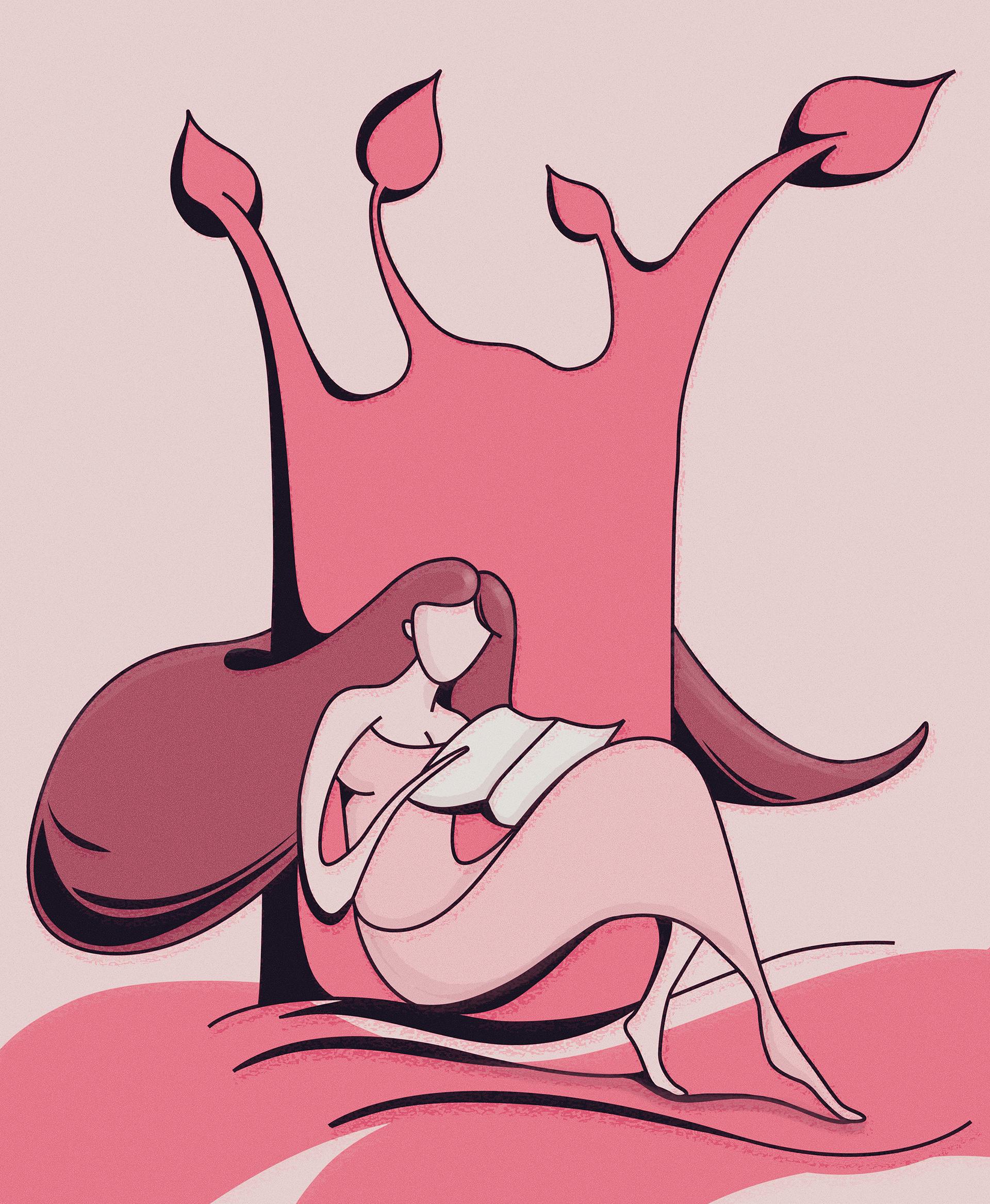 Example of I Will And Atmospheric Flat Illustration