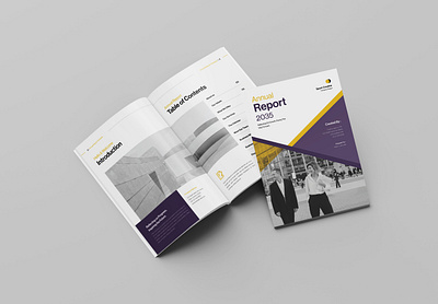 Annual Report Brochure Template a4 agency annual annual report branding brochure business company corporate design graphic design marketing minimalist minmal new portfolio profile proposal report sheet