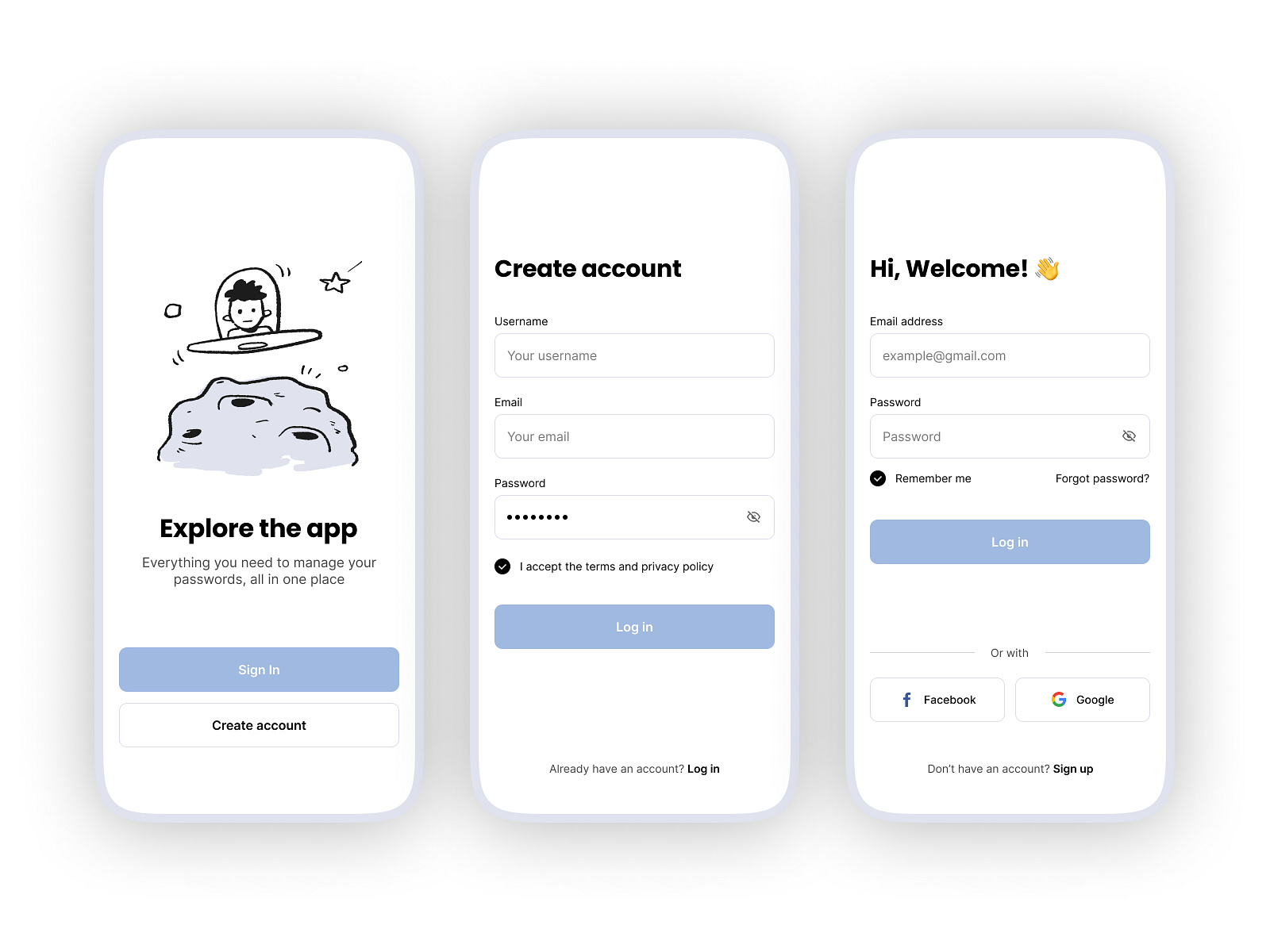 Login & Sign up - UI/UX Design by ux youi on Dribbble