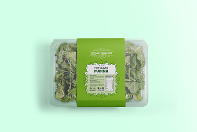 Packaging Design: Mint Leaves Pudina design family box graphic design label design pack packaging print pudina vegetables