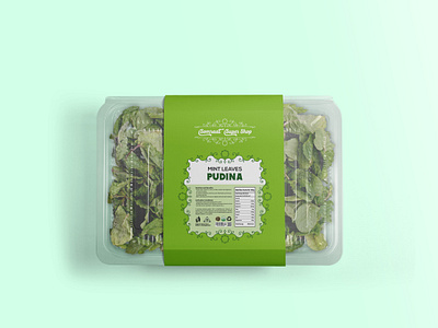 Packaging Design: Mint Leaves Pudina design family box graphic design label design pack packaging print pudina vegetables