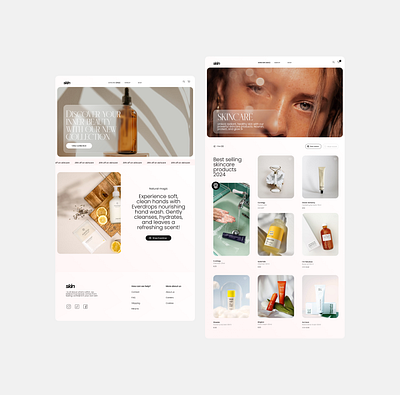 Beauty brand - Web design beauty brand ui ux web design website