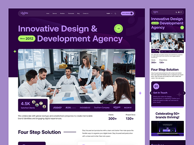 Digital Agency Landing Page agency agency landing page agency website dashboard design digital agency website landing page marketplace minimal ui design ui ux design ux design web design website