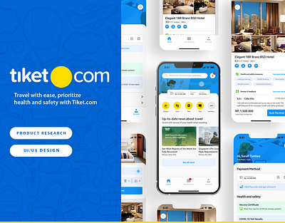 UI/UX | Tiket.com - Prioritize health & safety travel design figma mobile app product design product reseach ui ui design ux