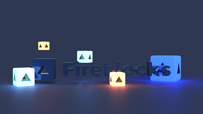 Fireblocks Visual Identity Feature 3d art direction branding design dimension