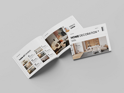 Interior Design Magazine Template Landscape branding brochure brochure design catalog graphic design home design interior interior magazine landscape magazine minimal minimalist new portfolio product design