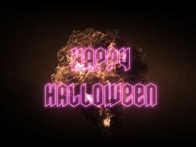 Happy Halloween 2024 dark fire glitch halloween motion motion graphics pumpkin scary stock title sequence video