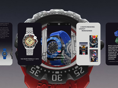 TAG HEUER X KITH animation design interface ui webdesign